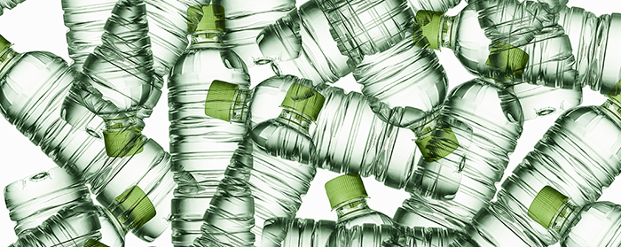 Empty water bottles
