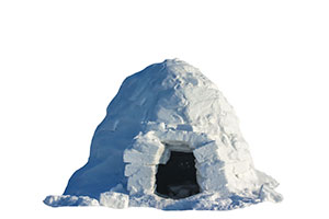 an igloo