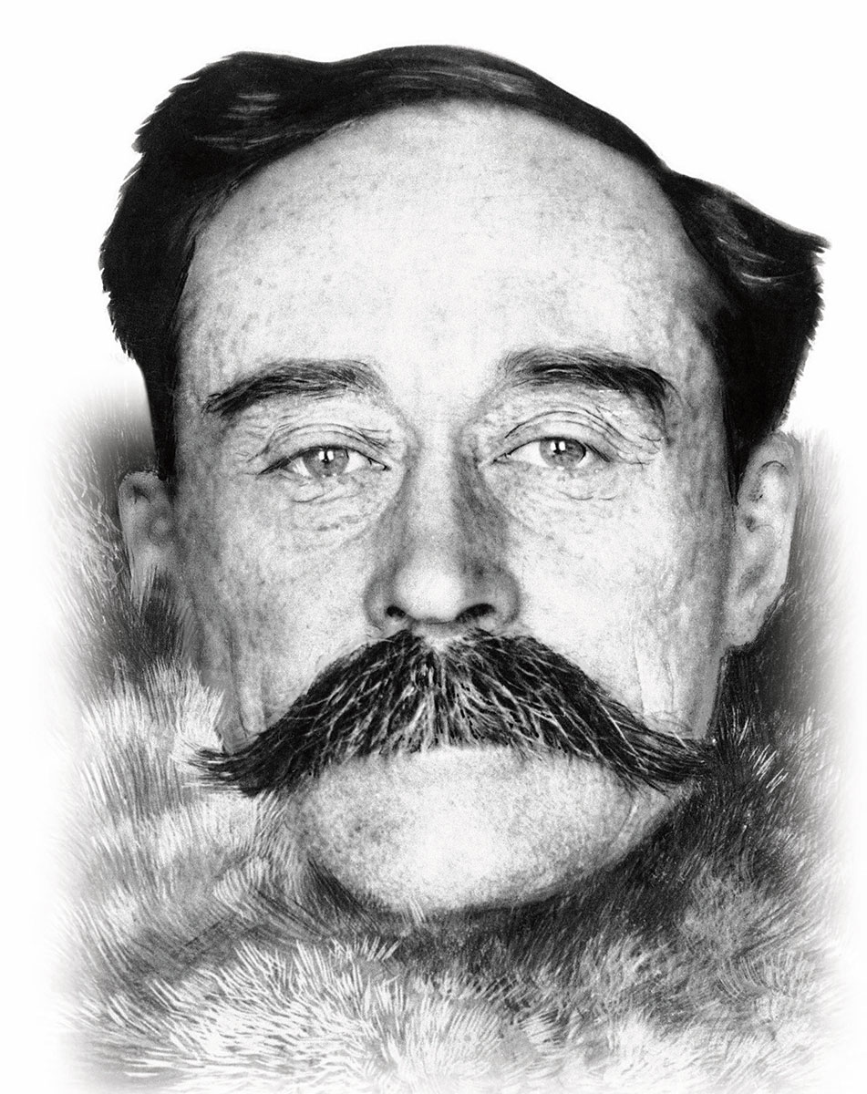 a man wearing a fur