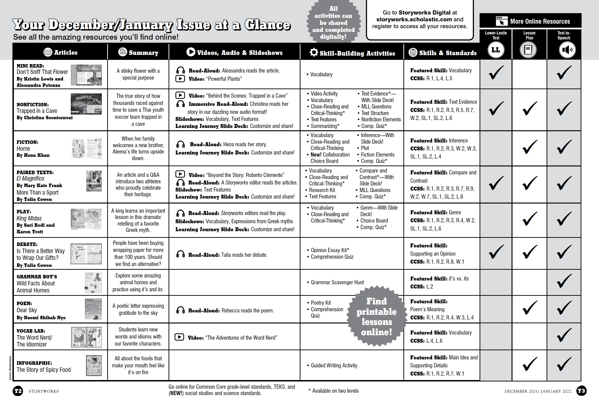 december/january 2022 teaching guide